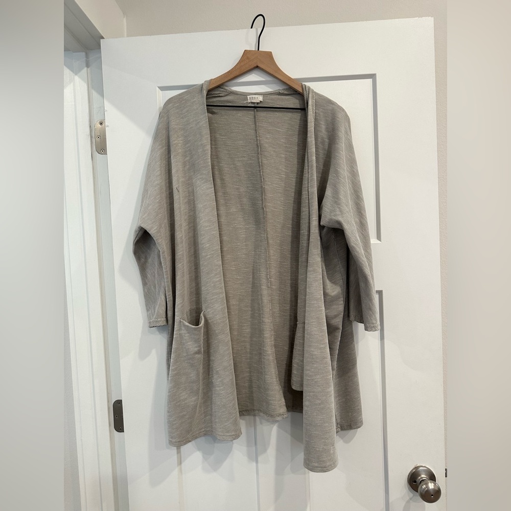 Donni Sandwash Ribbed Sweater Cardigan One Size Fits Most Size 0-16